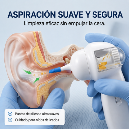 ACABA CON LA CERA DE TUS OÍDOS CON NUESTRO LIMPIADOR ELÉCTRICO