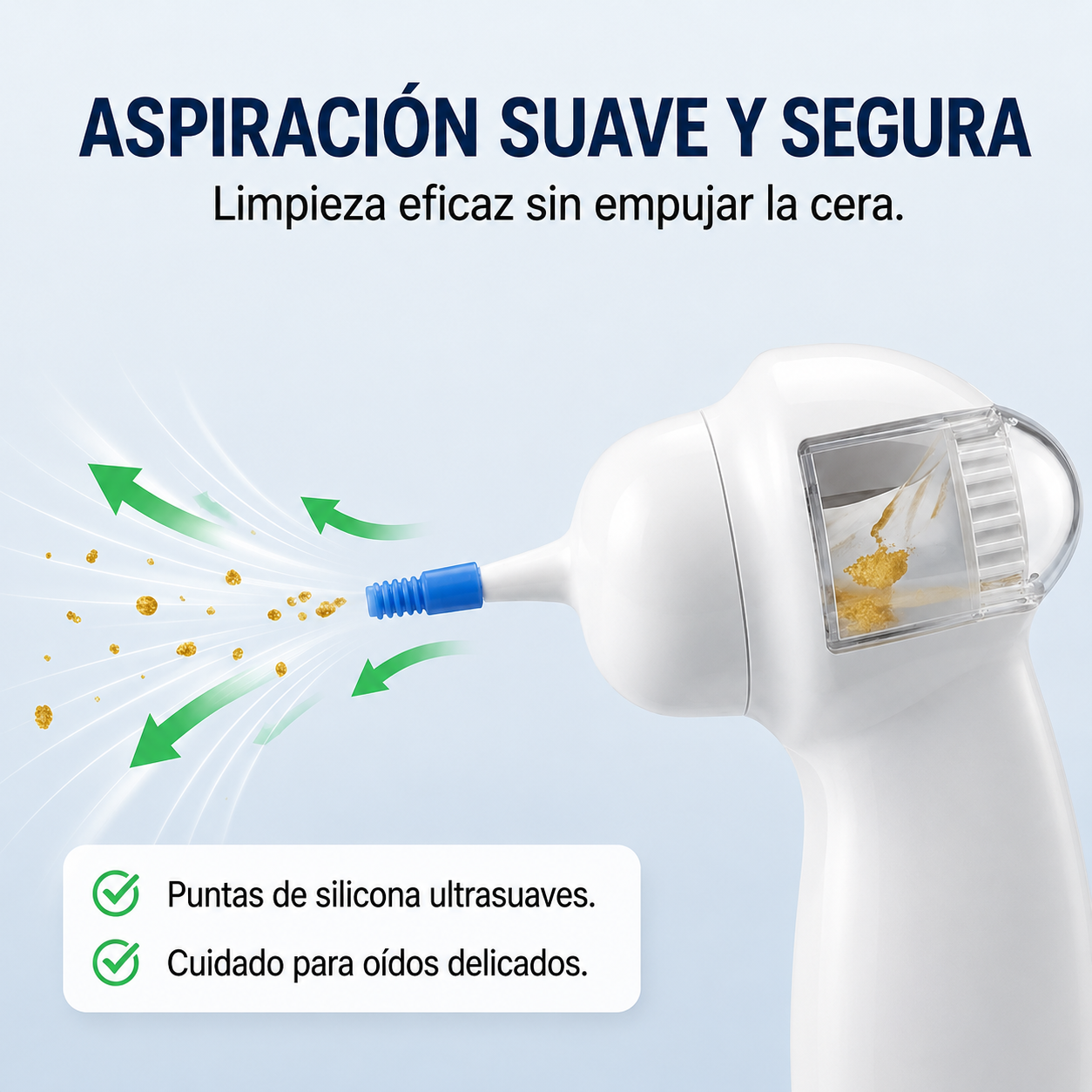 ACABA CON LA CERA DE TUS OÍDOS CON NUESTRO LIMPIADOR ELÉCTRICO