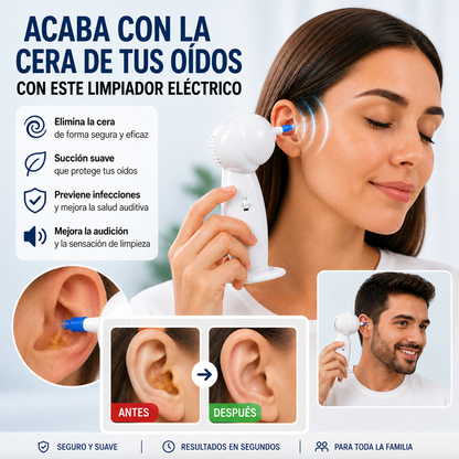 ACABA CON LA CERA DE TUS OÍDOS CON NUESTRO LIMPIADOR ELÉCTRICO